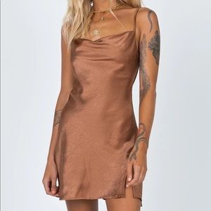 Princess Polly Dress Size 6 Brown